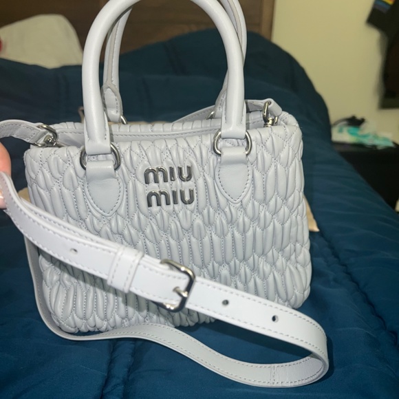 Miu Miu Crystal nappa leather handbag - Picture 5 of 10